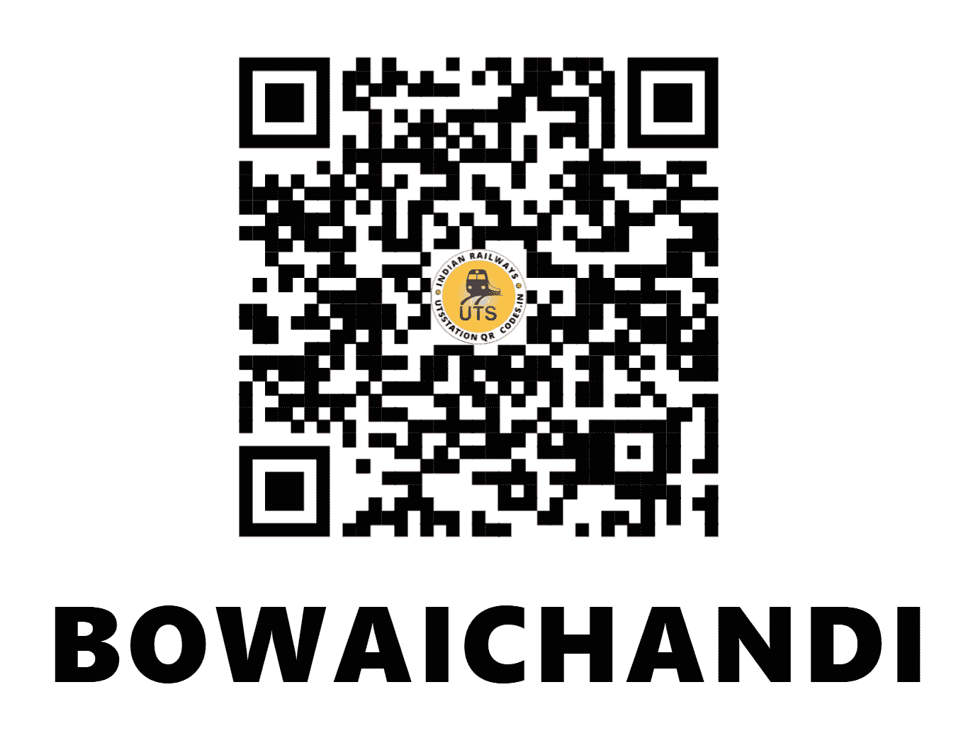 UTS QR Code for BOWAICHANDI - BWCN - SE (WEST BENGAL)